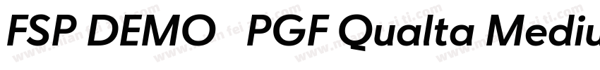 FSP DEMO   PGF Qualta Medium字体转换